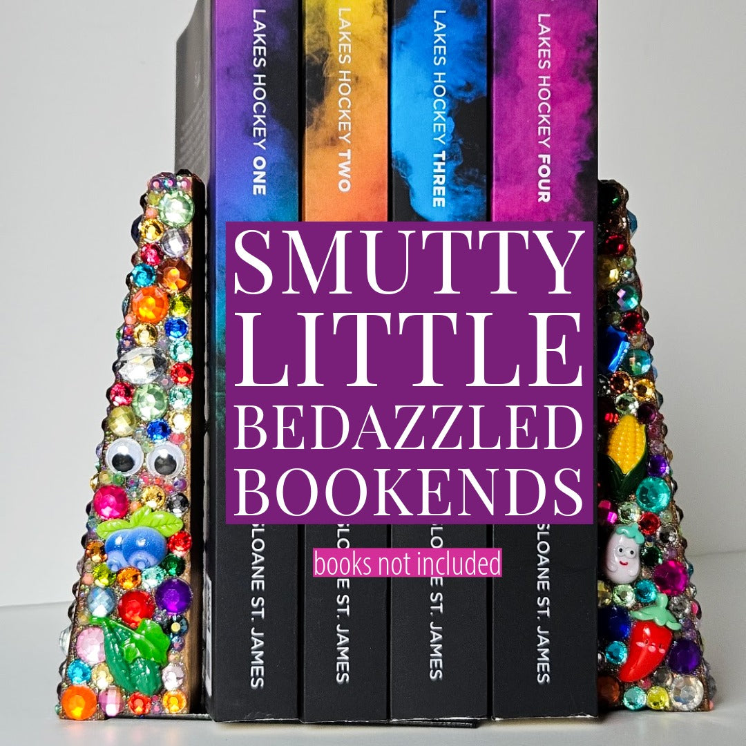 Smutty Little Bedazzled Bookends