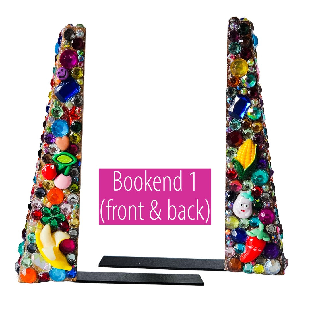 Smutty Little Bedazzled Bookends