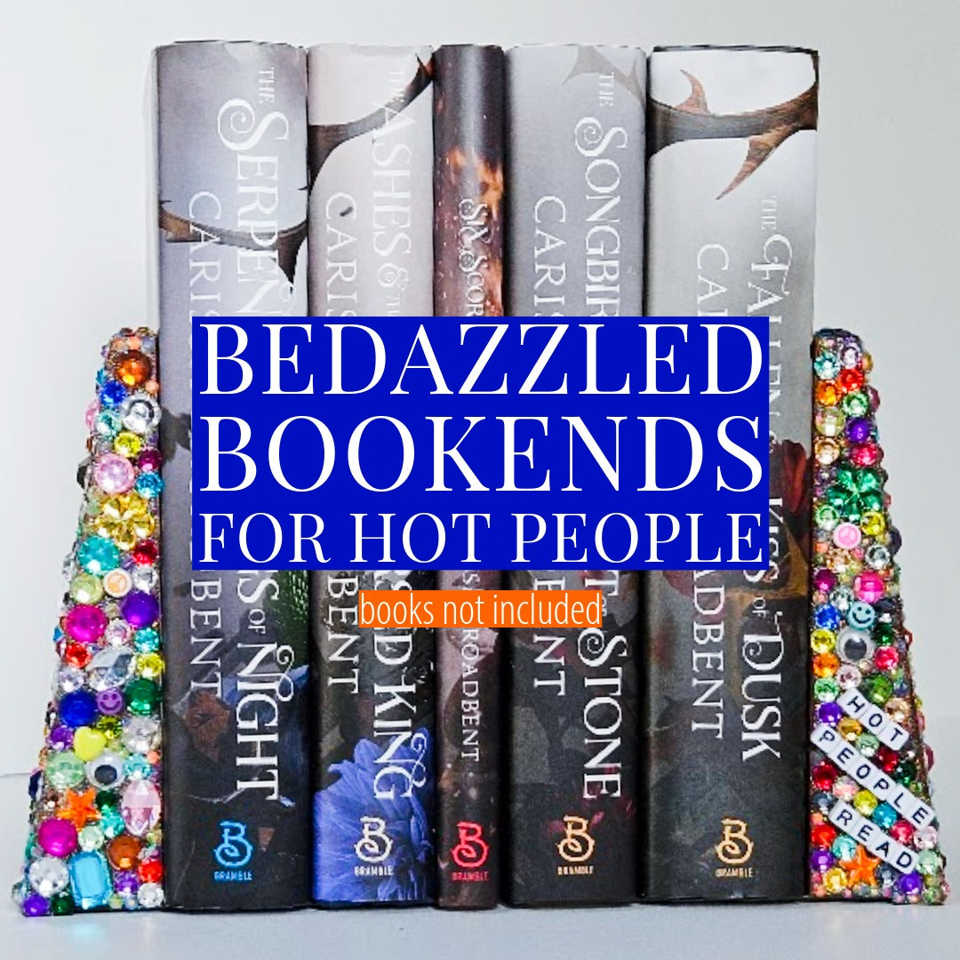 Bedazzled Little Bookends For Hot People