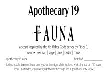 Fauna- a scent inspired by the No Other Gods Series