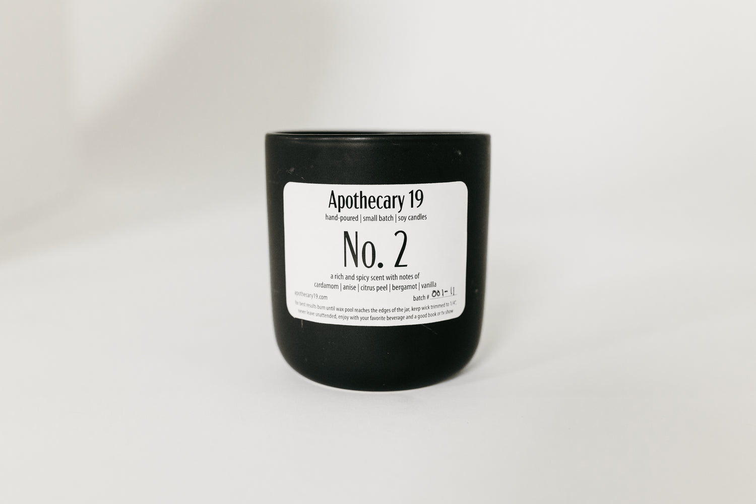 No. 02 — a rich and spicy scent (made to order)