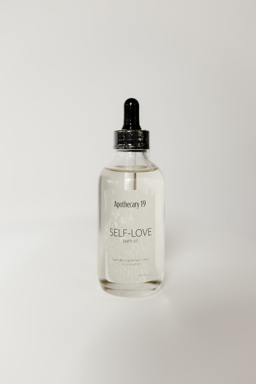 Self-Love Bath Oil - lavender + geranium + rose blend