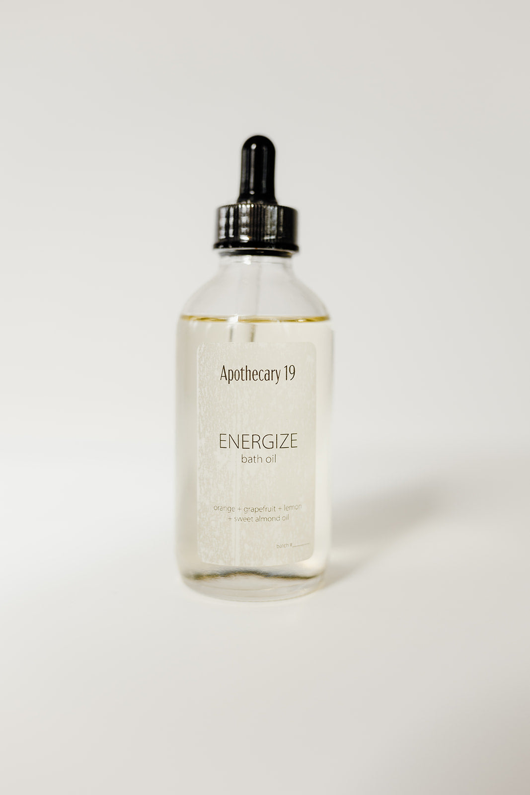 Energize Bath Oil - orange + grapefruit + lemon blend