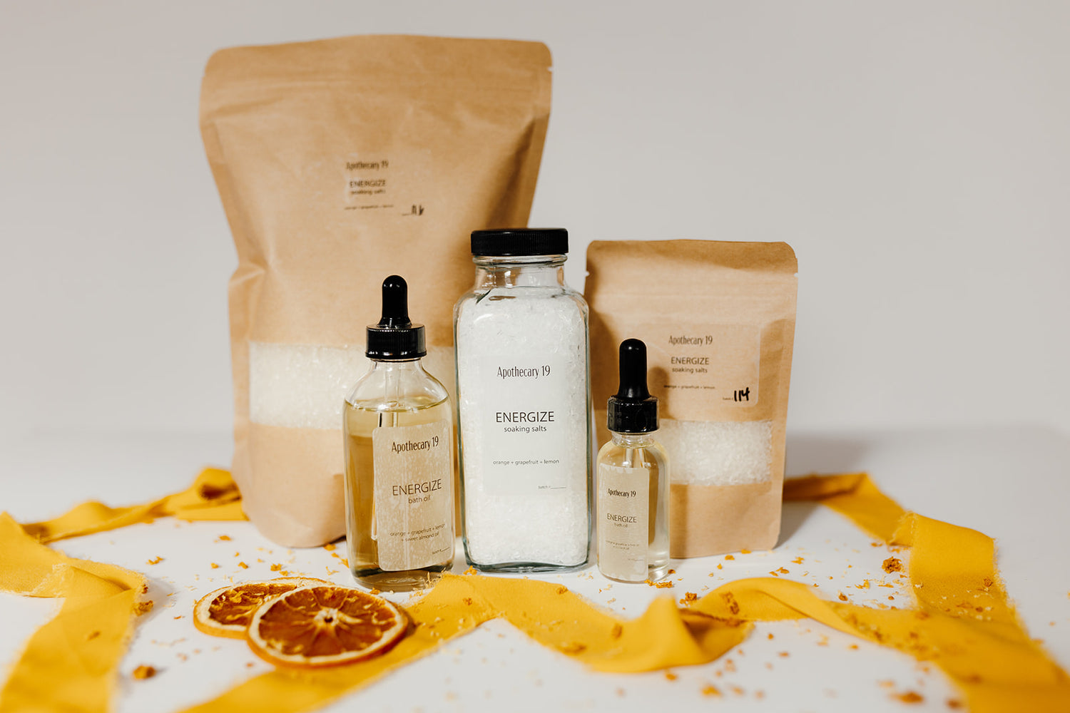 Energize Bath Oil - orange + grapefruit + lemon blend