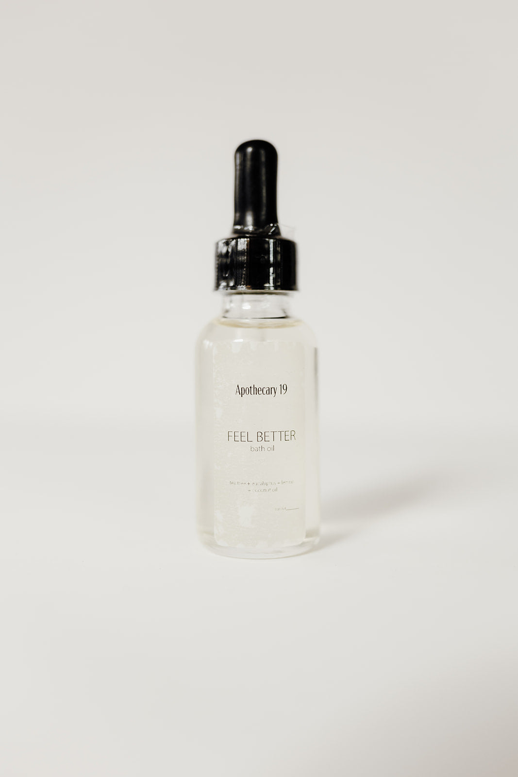 Feel Better Bath Oil - tea tree + eucalyptus + lemon blend