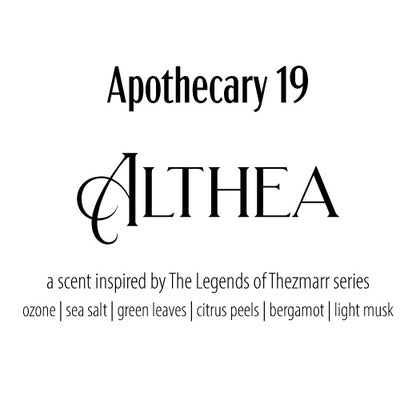 Althea Zoltaire — a scent inspired by The Legends of Thezmarr series