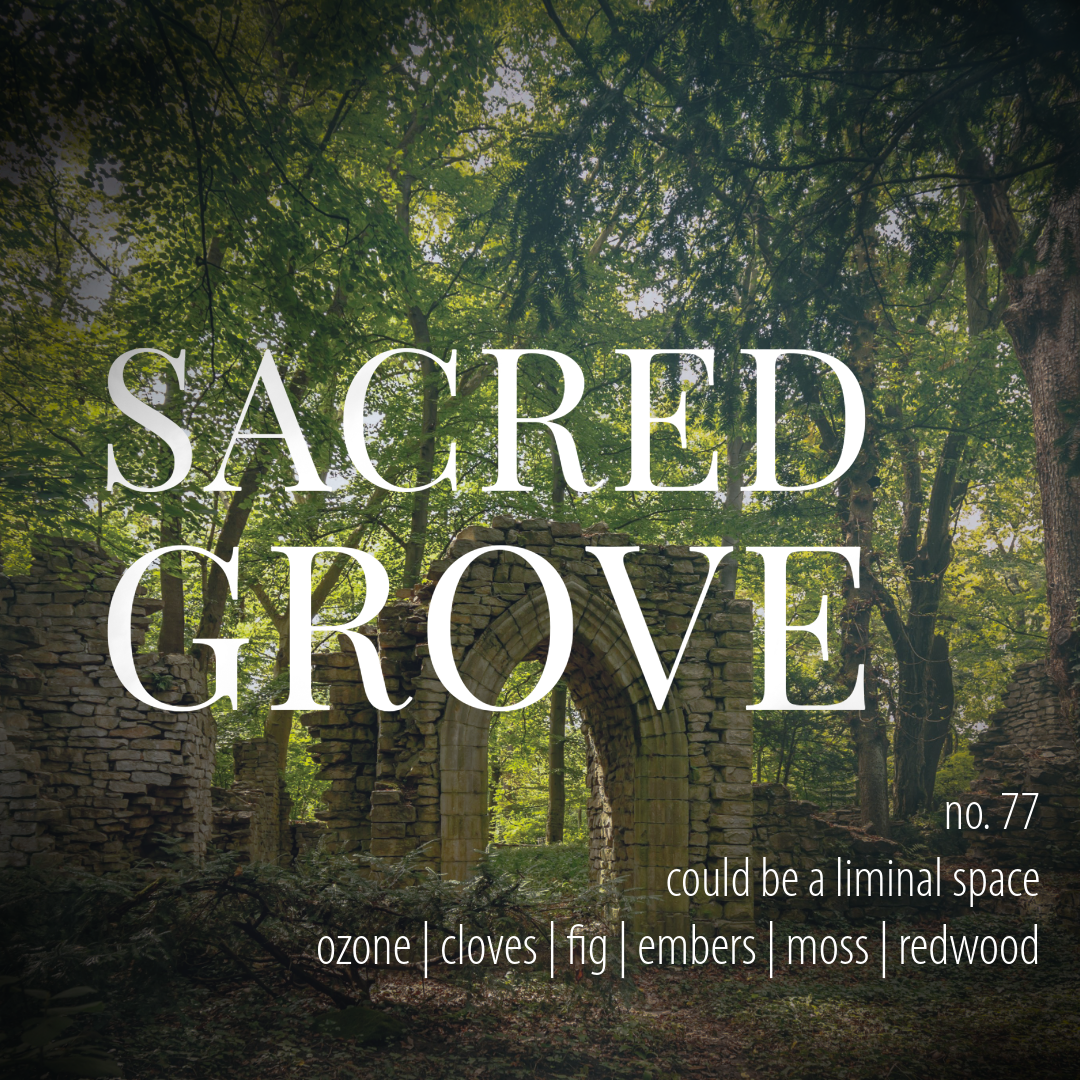 No. 77 – Sacred Grove Pefume with ozone, fig, moss, and redwood