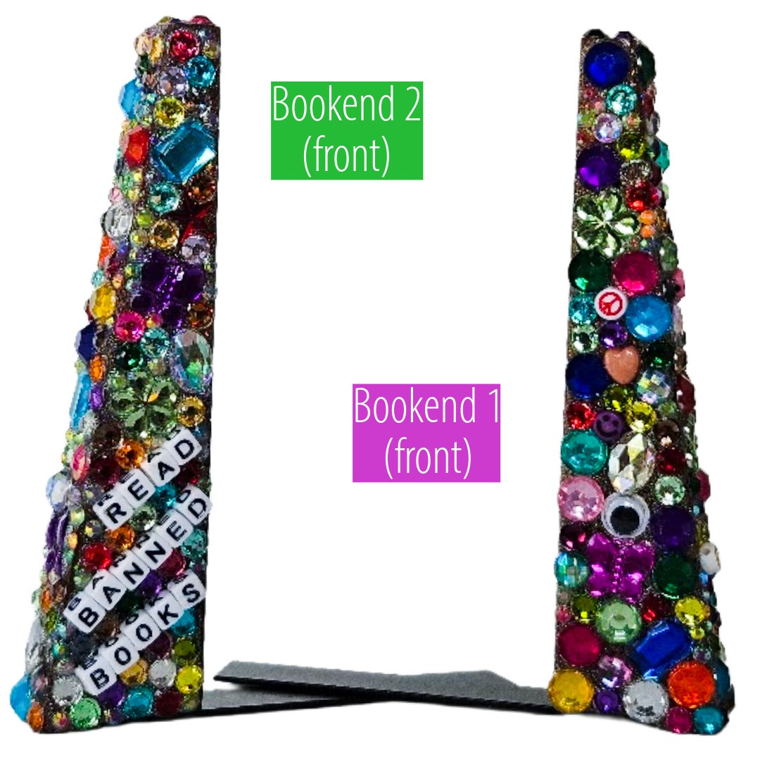 Bedazzled Bookends - Read Banned Books