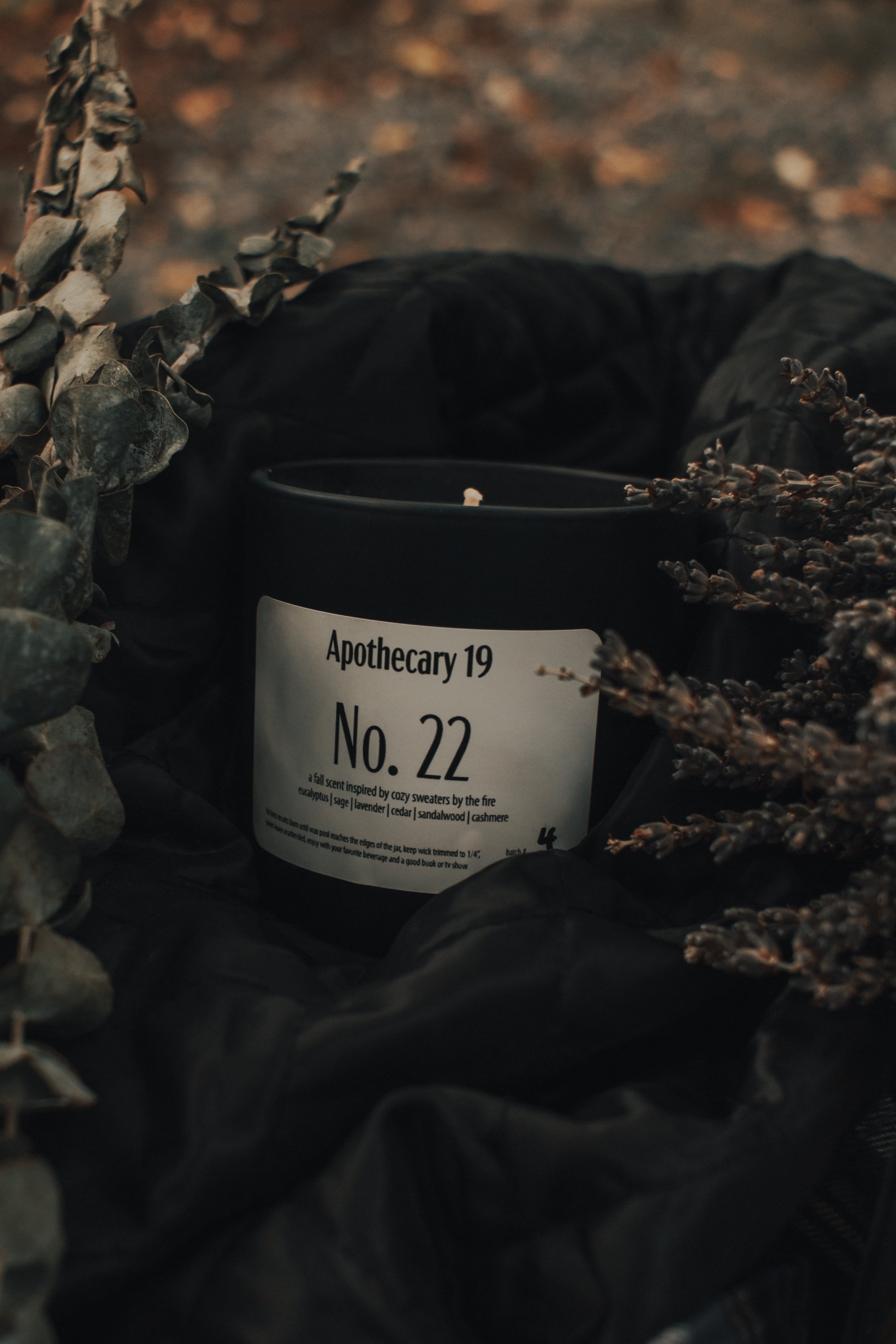 No. 22 - a fall scent inspired by cozy sweaters by the fire