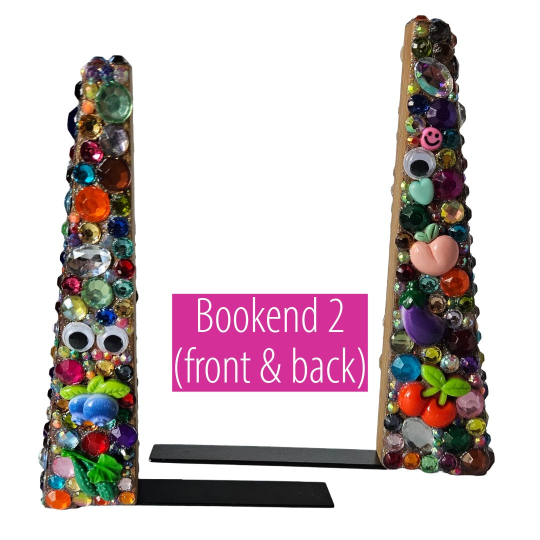 Smutty Little Bedazzled Bookends