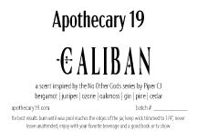 Caliban - a scent inspired by the No Other Gods Series