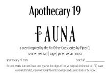 Fauna - a scent inspired by the No Other Gods Series