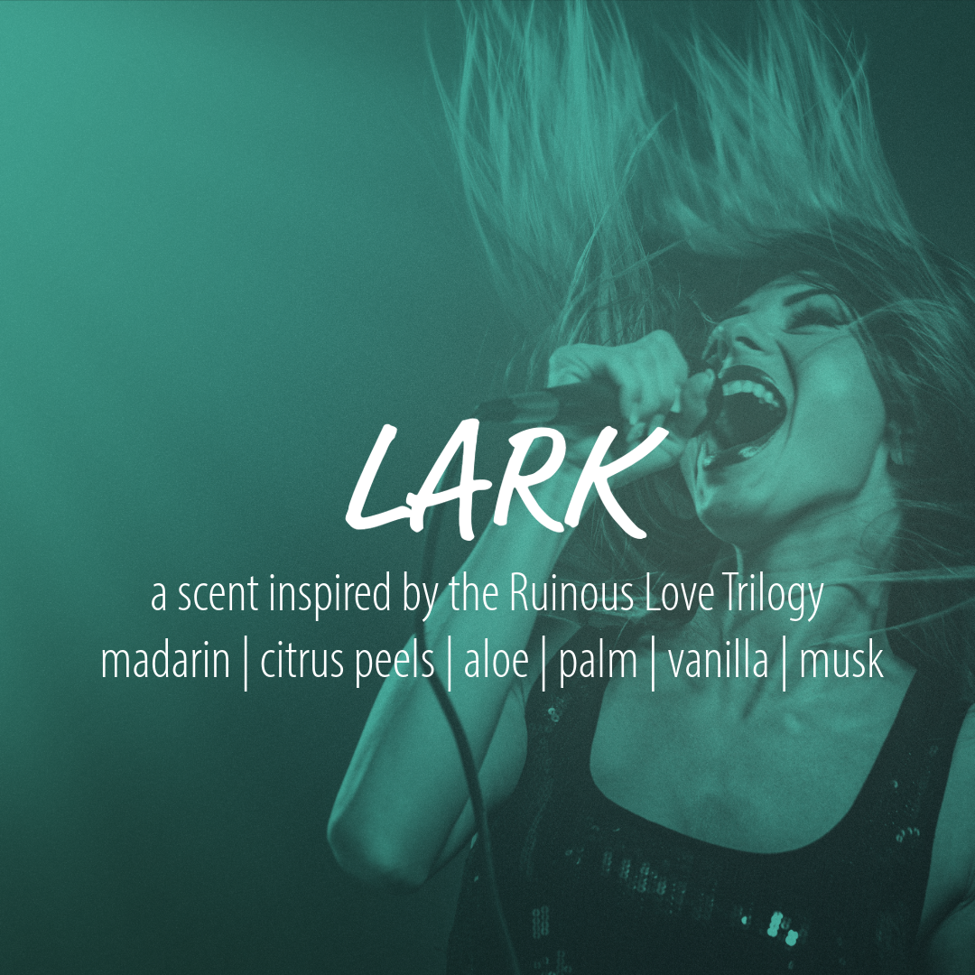 Lark Montague— a scent inspired by Brynne Weaver’s NYT bestselling novel Leather &amp; Lark