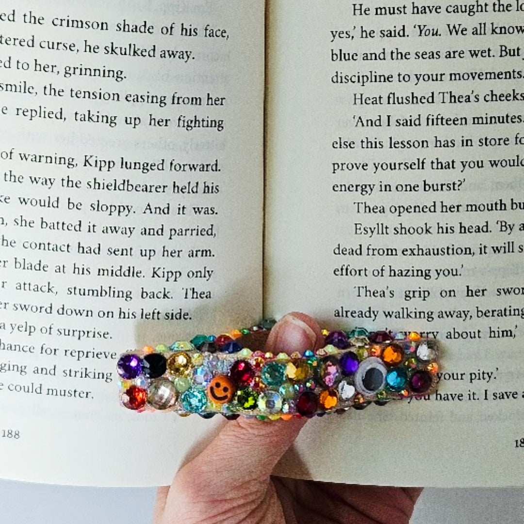 Bedazzled Book Page Holder - Googly Eyes