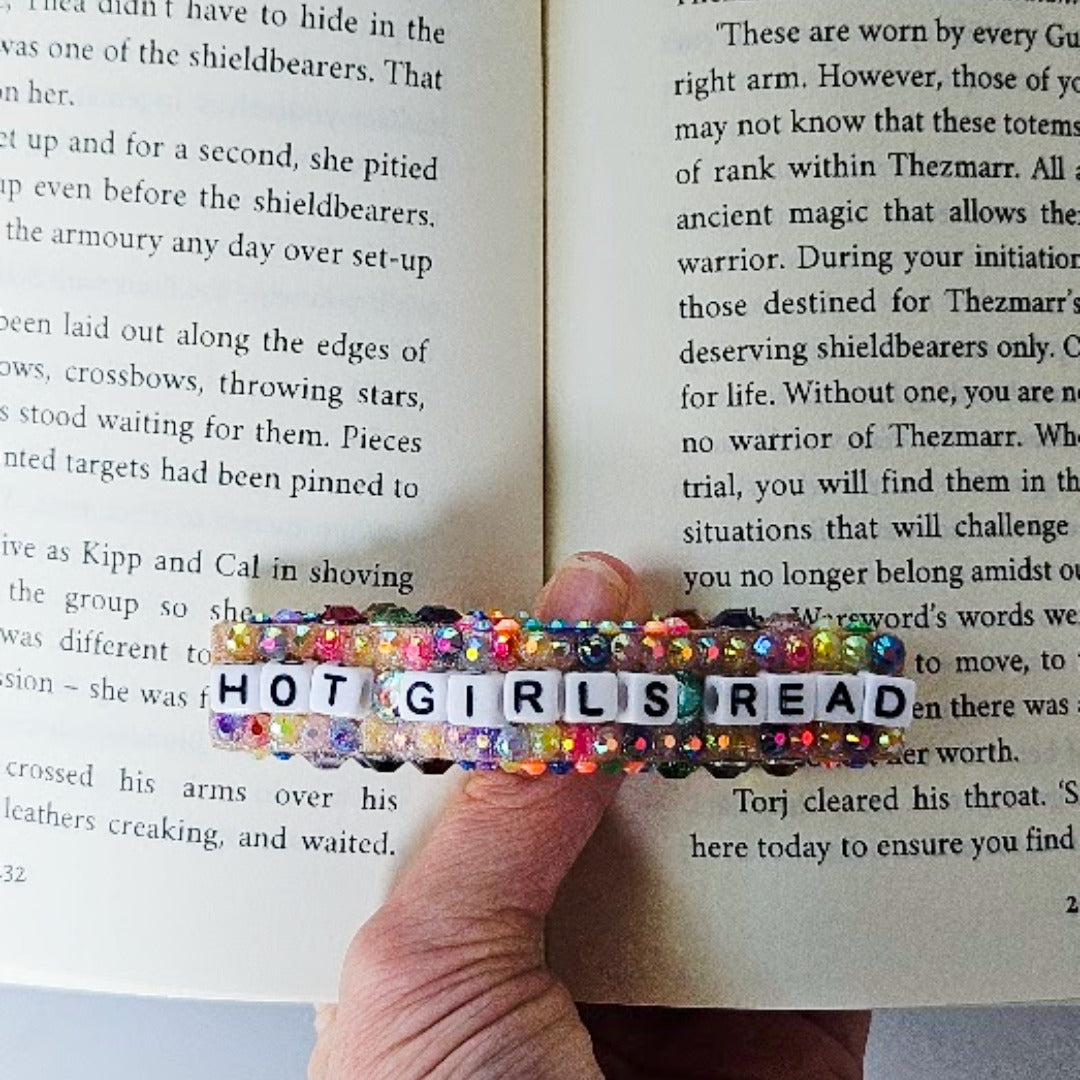 Bedazzled Book Page Holder - Hot Girls Read