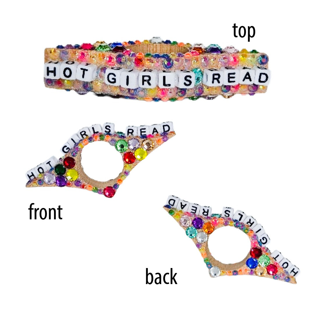 Bedazzled Book Page Holder - Hot Girls Read