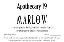 Marlow - a scent inspired by the No Other Gods Series