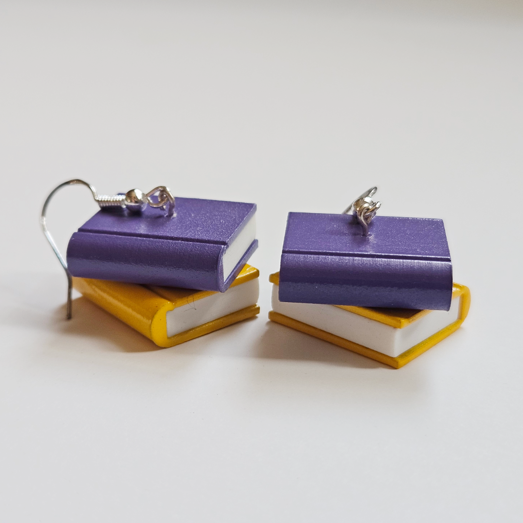 Pride Book Stack Earrings