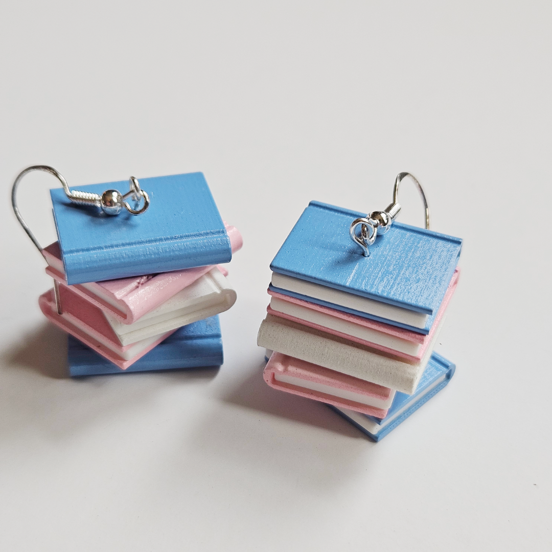 Pride Book Stack Earrings