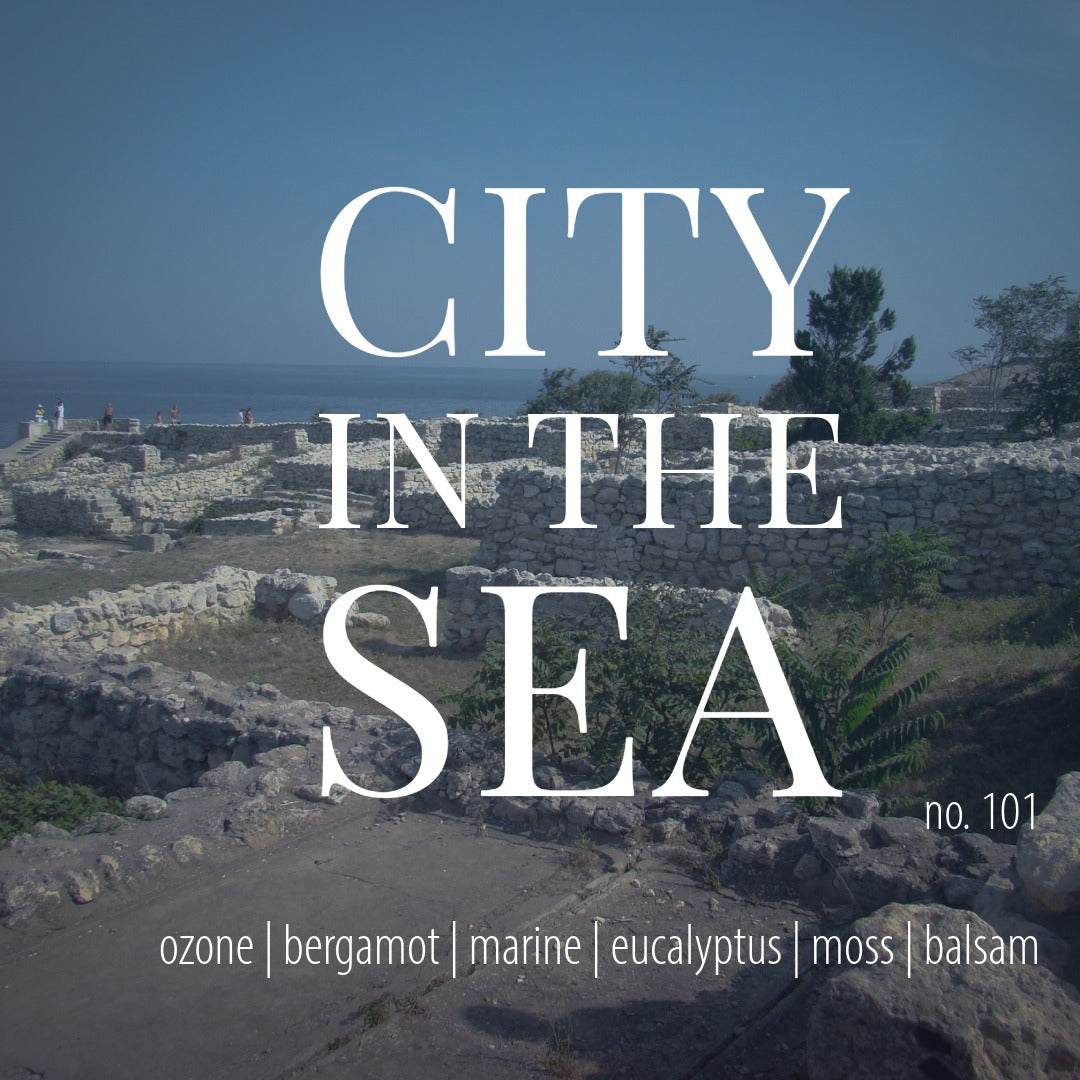 No. 101 – THE CITY IN THE SEA ROOM SPRAY: a fresh scent of coastal air and stone