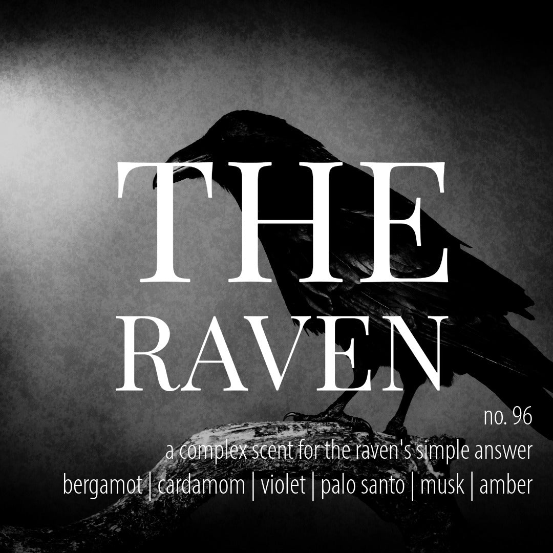 No. 96 – THE RAVEN CANDLE: a complex scent of saffron &amp; amber