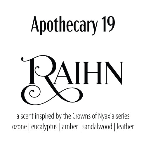 Raihn—a scent inspired by Carissa Broadbent’s NYT bestselling Crowns of Nyaxia series