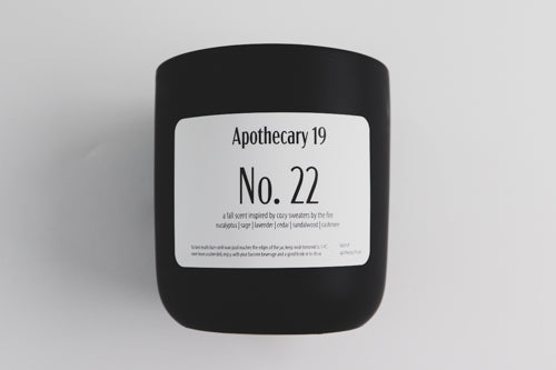 No. 22 - a fall scent inspired by cozy sweaters by the fire