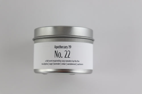 No. 22 - a fall scent inspired by cozy sweaters by the fire