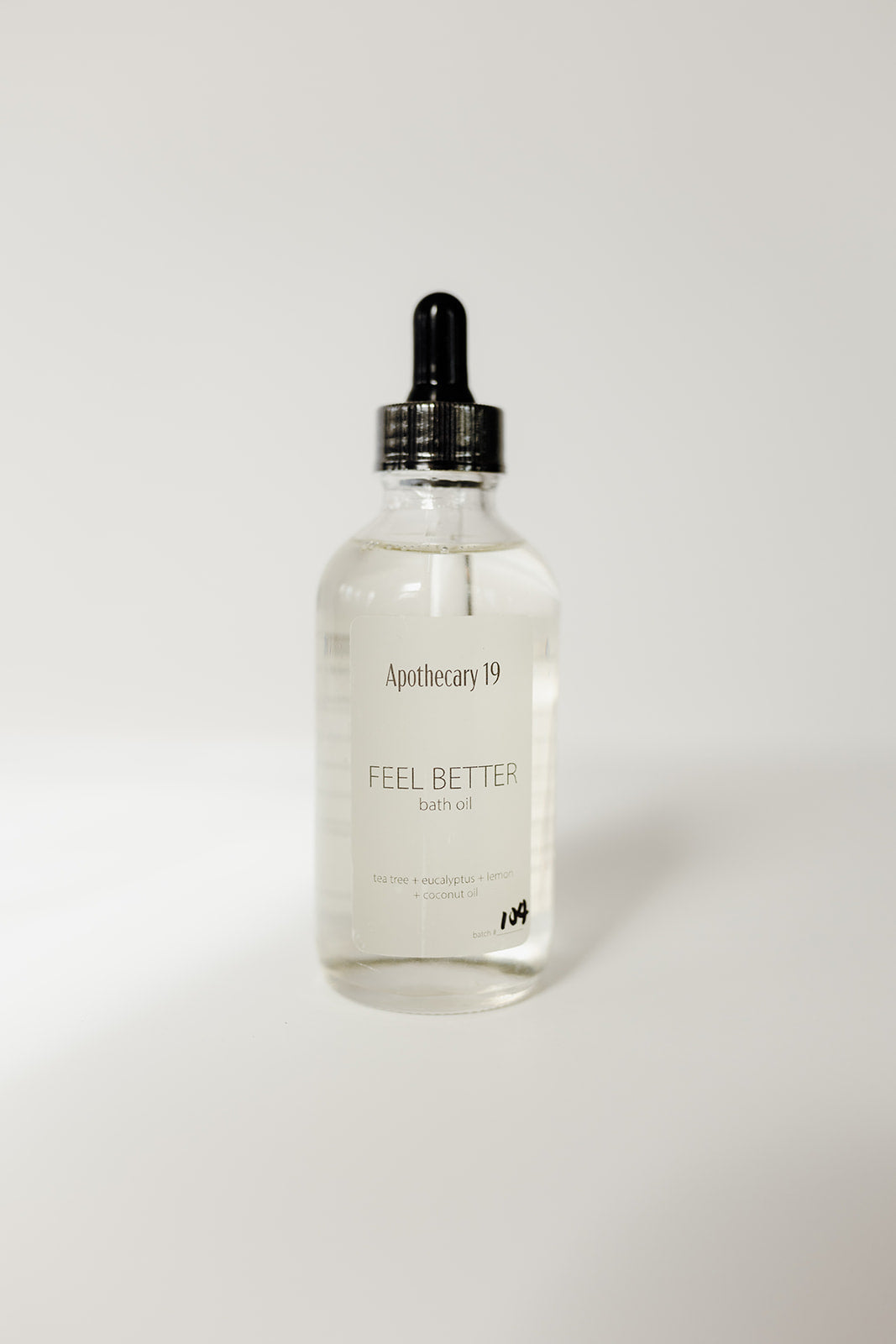 Feel Better Bath Oil - tea tree + eucalyptus + lemon blend